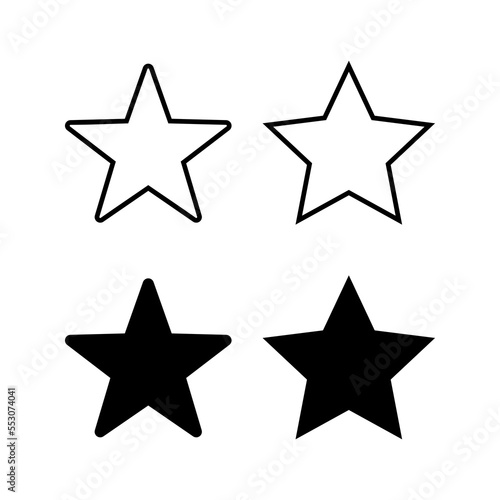 Star Icon vector for web and mobile app. rating sign and symbol. favourite star icon