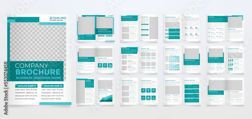minimalist brochure template with modern concept and minimalist layout use for business profile and product catalog