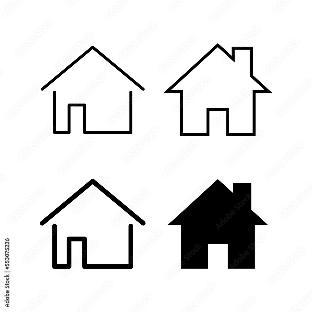 House icon vector for web and mobile app. Home sign and symbol House icon vector for web and mobile app. Home sign and symbol