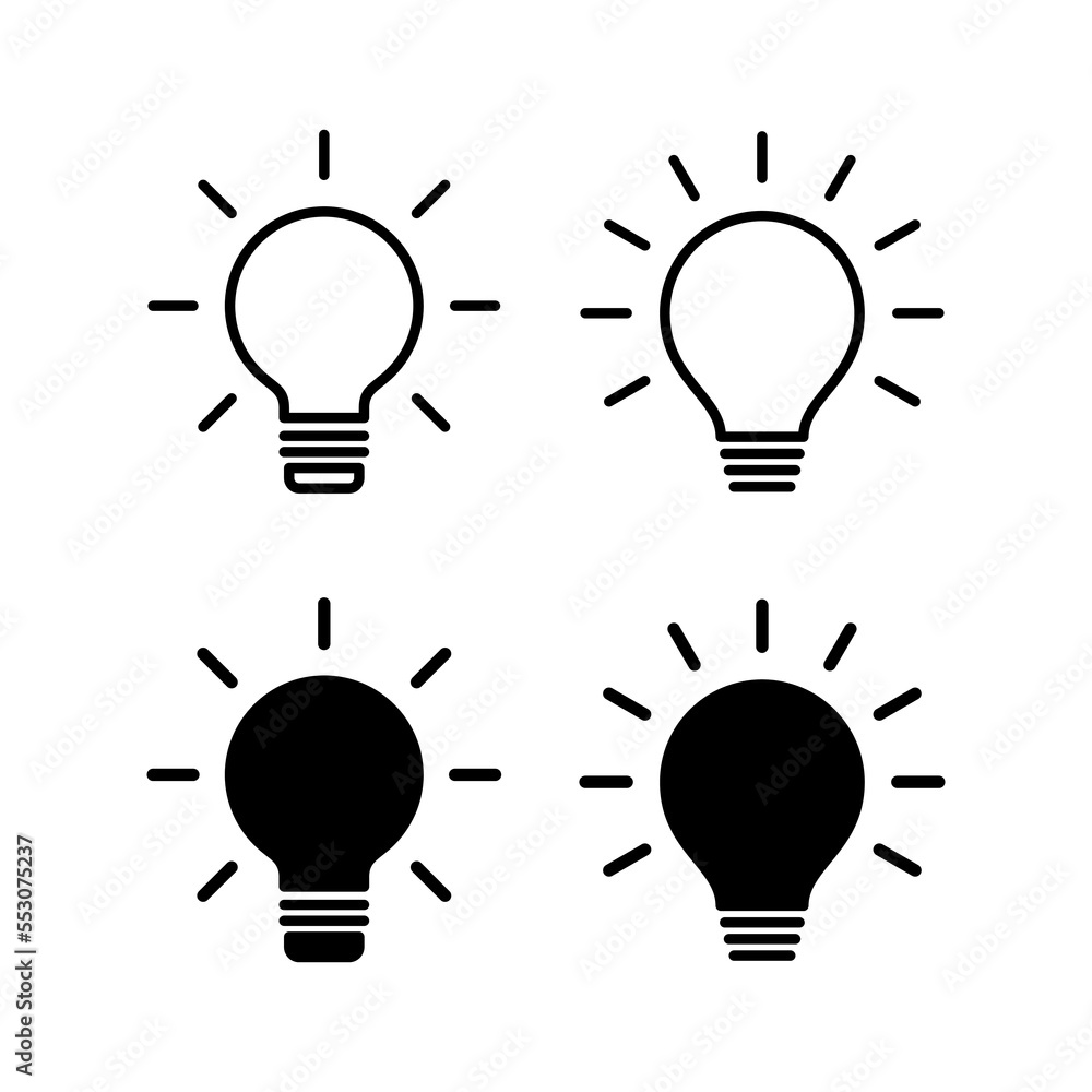 Lamp icon vector for web and mobile app. Light bulb sign and symbol. idea symbol. Lamp icon vector for web and mobile app. Light bulb sign and symbol. idea symbol.