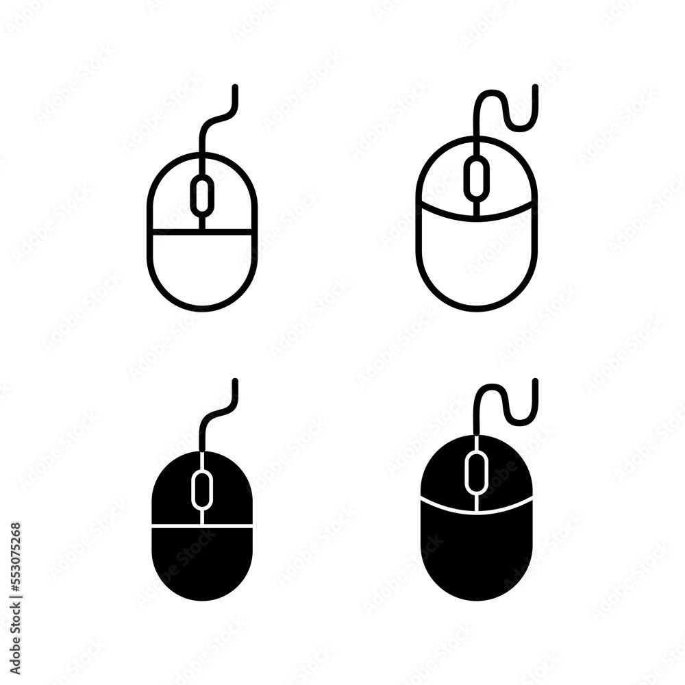 Mouse icon vector for web and mobile app. click sign and symbol. pointer icon vector. Mouse icon vector for web and mobile app. click sign and symbol. pointer icon vector.