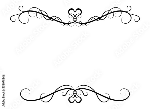 エレガントなハートのフレーム1