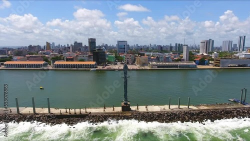 Marco Zero do Recife, Pernambuco Nordeste do Brasil, importante ponto turístico da Cidade photo