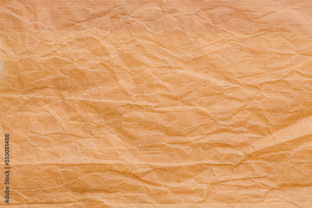 Fototapeta premium Brown wrinkle recycle paper background