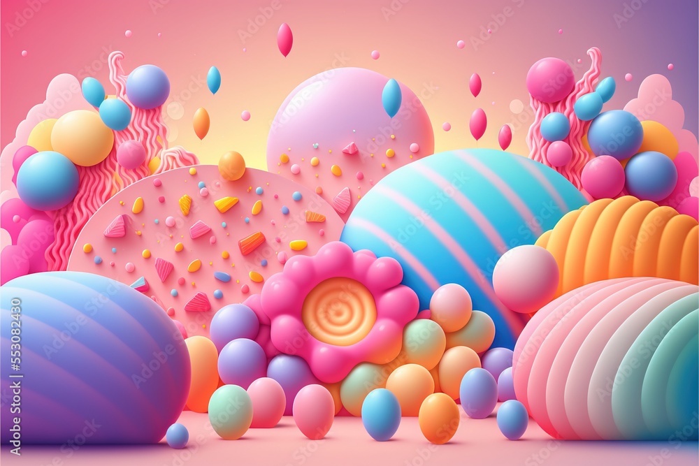 Joyful Candy Background. Material Web Design Joyful Candy Background. Material Web Design