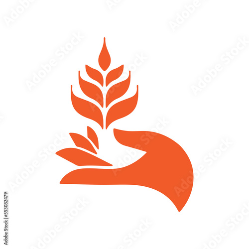 Agriculture or environment care logo design vector