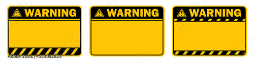 yellow warning caution sign text space area message box sticker label object goods commodity photo