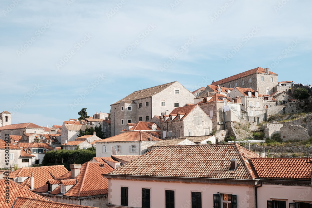 dubrovnik croatia old town red tile roofs beautiful history