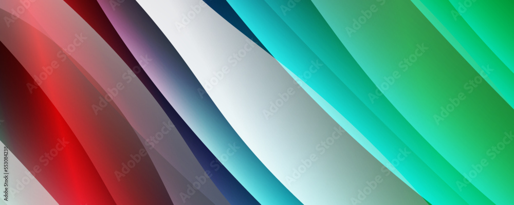 Fototapeta premium Trendy simple fluid color gradient abstract background with dynamic wave line effect. Vector Illustration For Wallpaper, Banner, Background, Card, Book Illustration, landing page