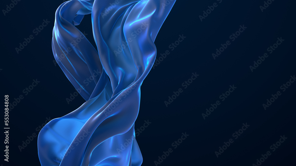 Blue colored cloth piece of fabric background Blue colored cloth piece of fabric background