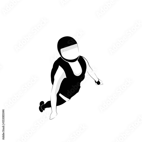 sky diving logo design