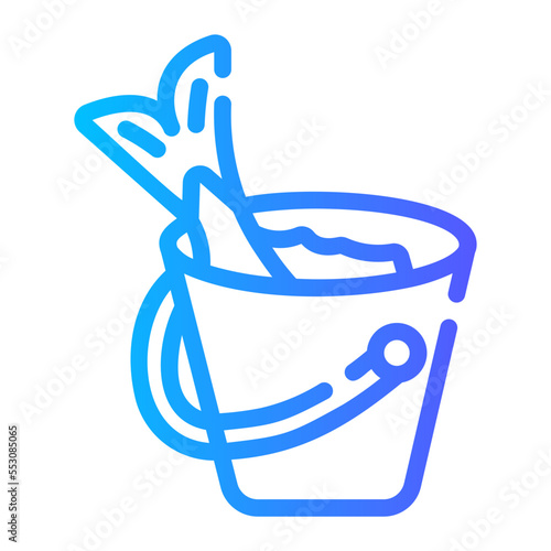 bucket gradient icon