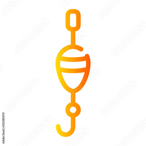 fishing float gradient icon