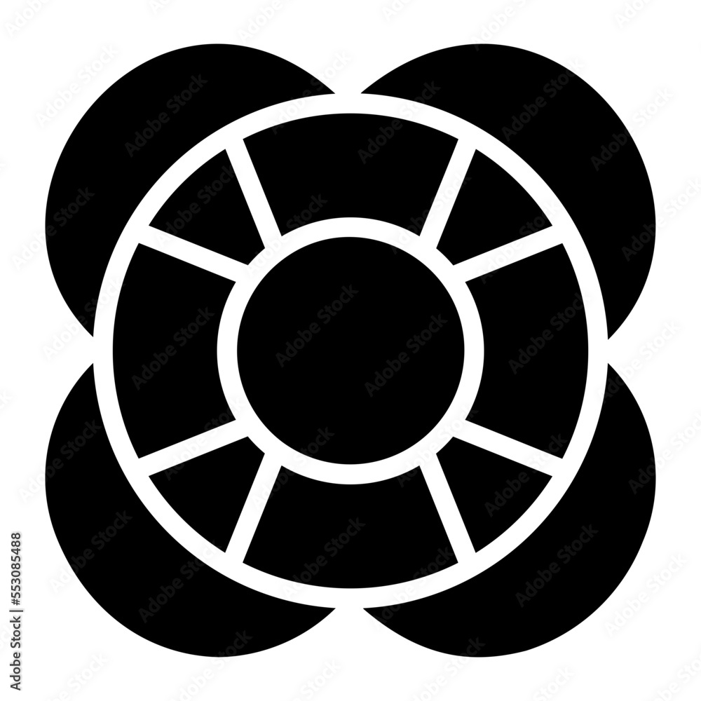 Obraz premium lifesaver glyph icon