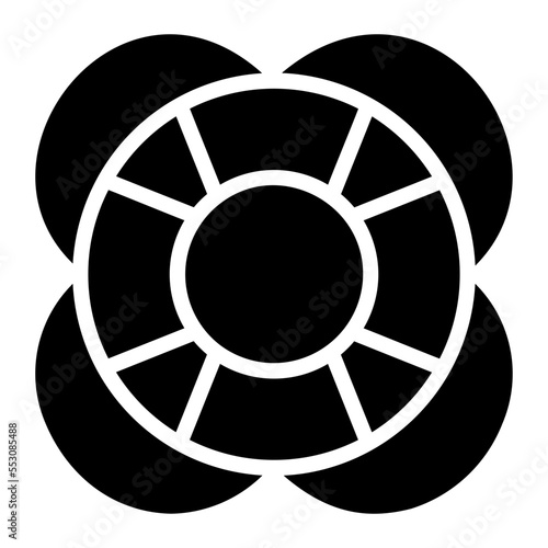 lifesaver glyph icon
