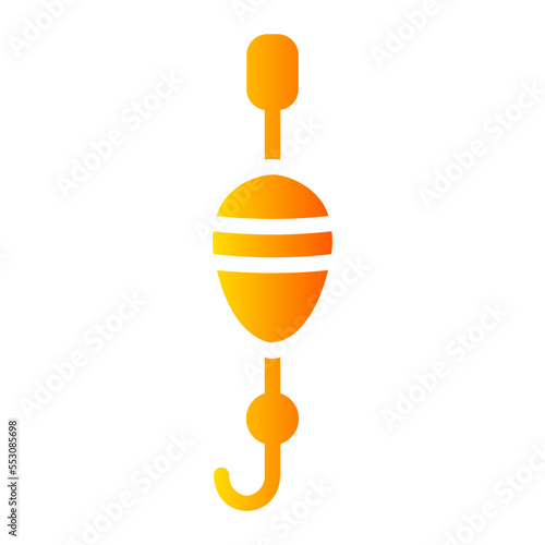 fishing float gradient icon