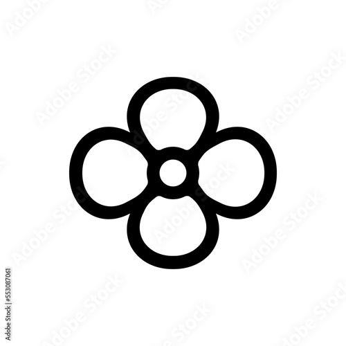 canola flowers icon or canola flowers icon vector on white background. Simple Canola Flower icon for mobile application and website menu. Canola flower outline icon isolated vector.