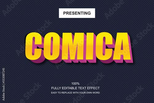 Special font editable adobe illustrator text effect. 100% editable text with an effect good for title and Text typography work