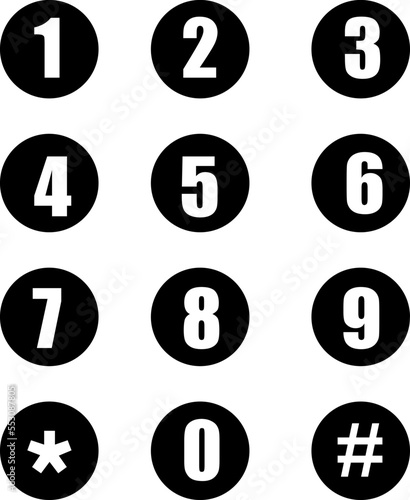 Free Download Telephone number icon design trendy on white background..eps - GFXLoad