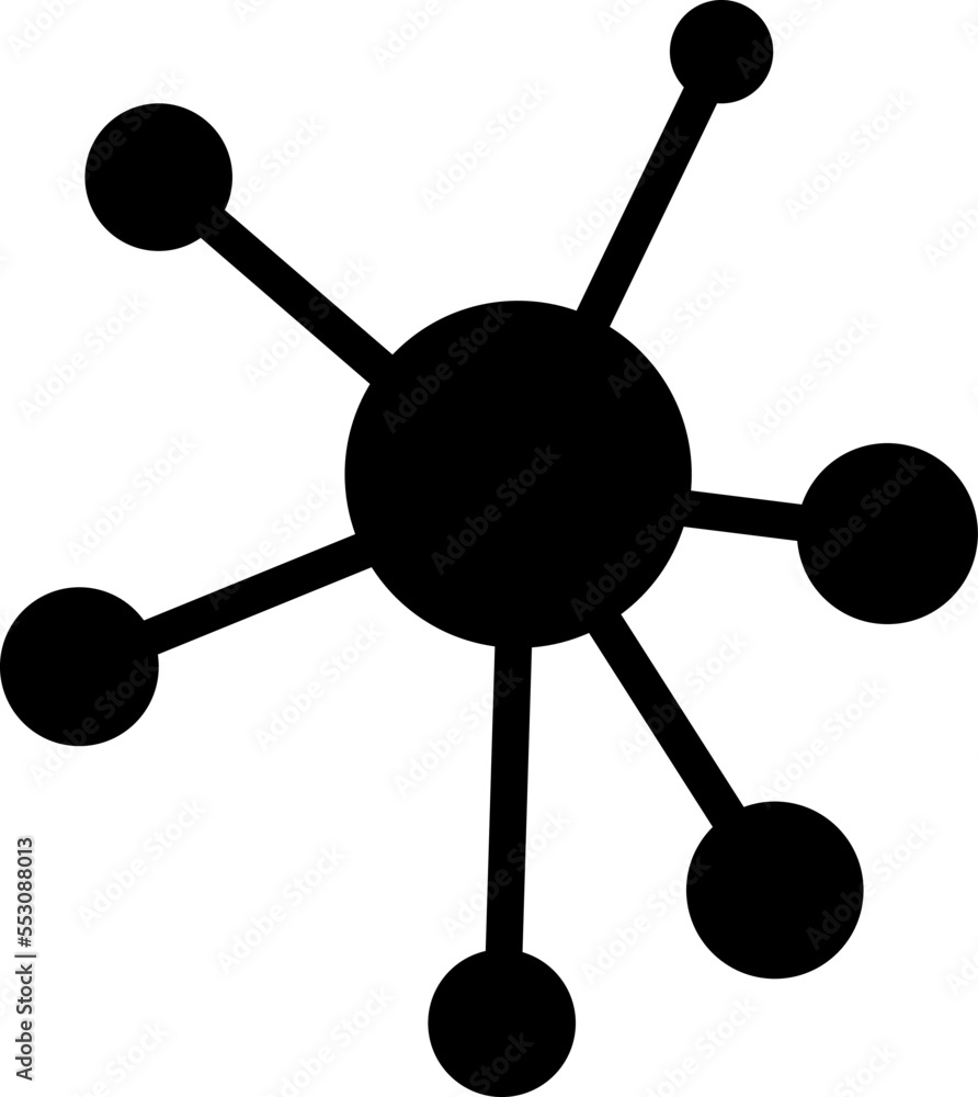 Molecule icon trendy design template on white background..eps Molecule icon trendy design template on white background..eps