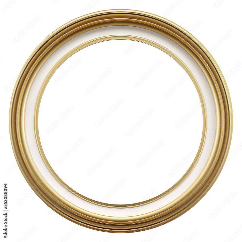 Gold round frame Gold round frame