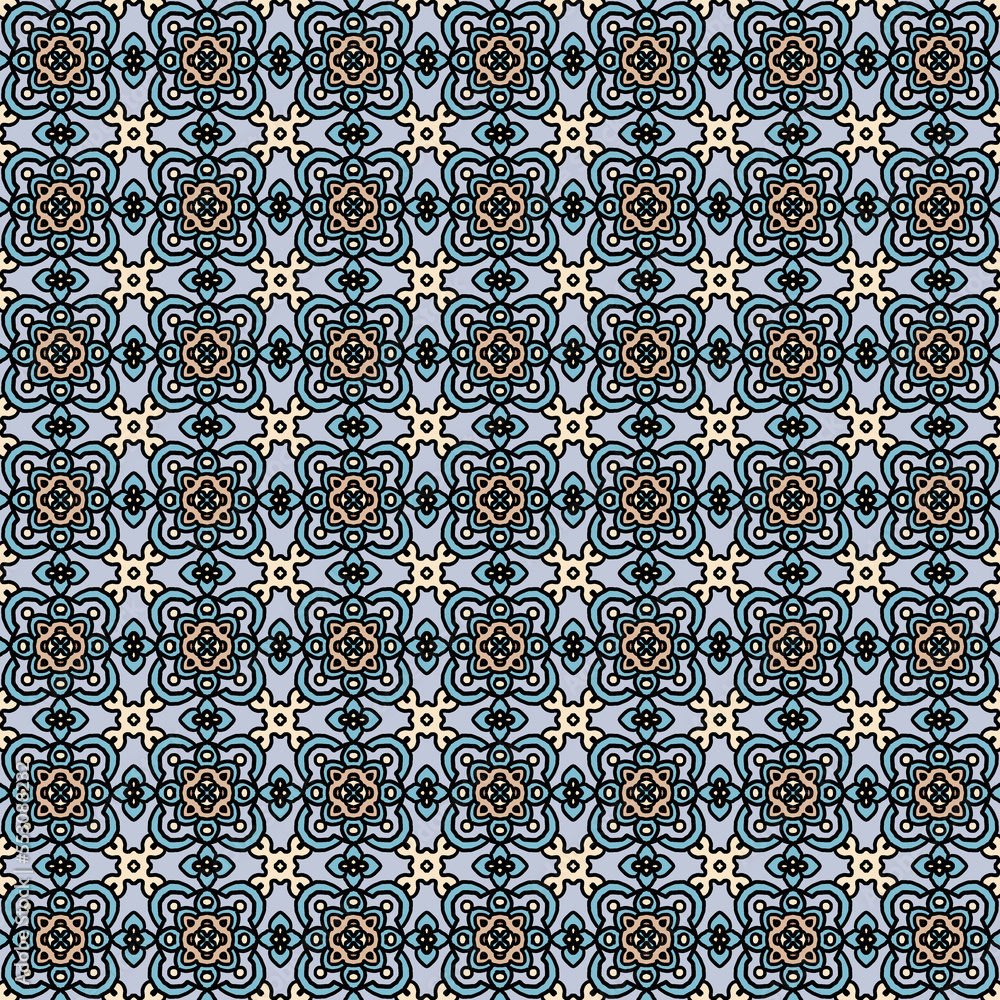 pattern with mosaic