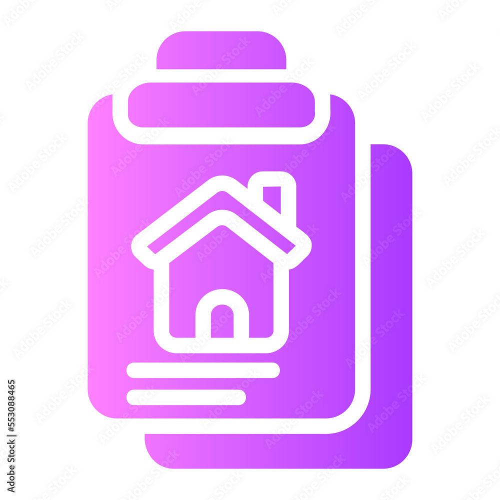 clipboard gradient icon