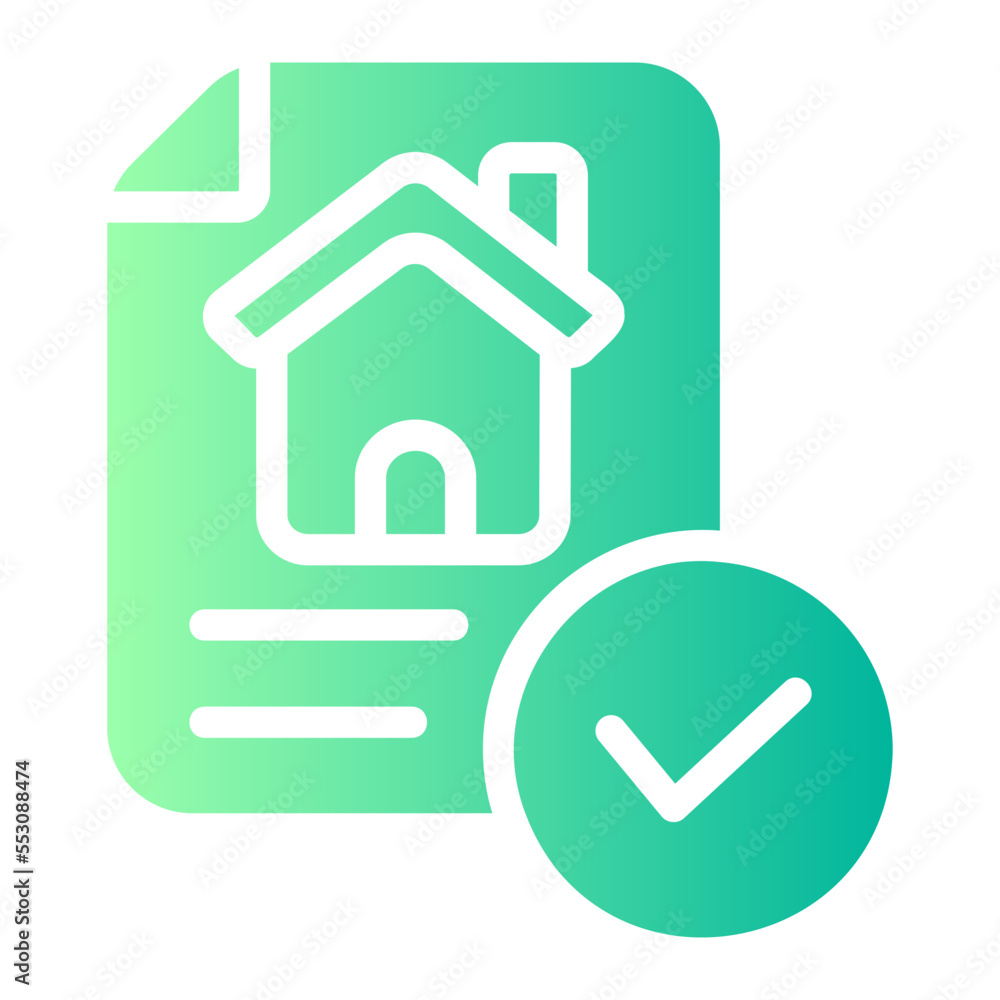 Obraz premium document gradient icon