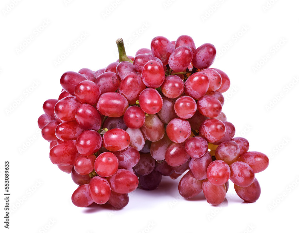 red grapes isolated on white background red grapes isolated on white background