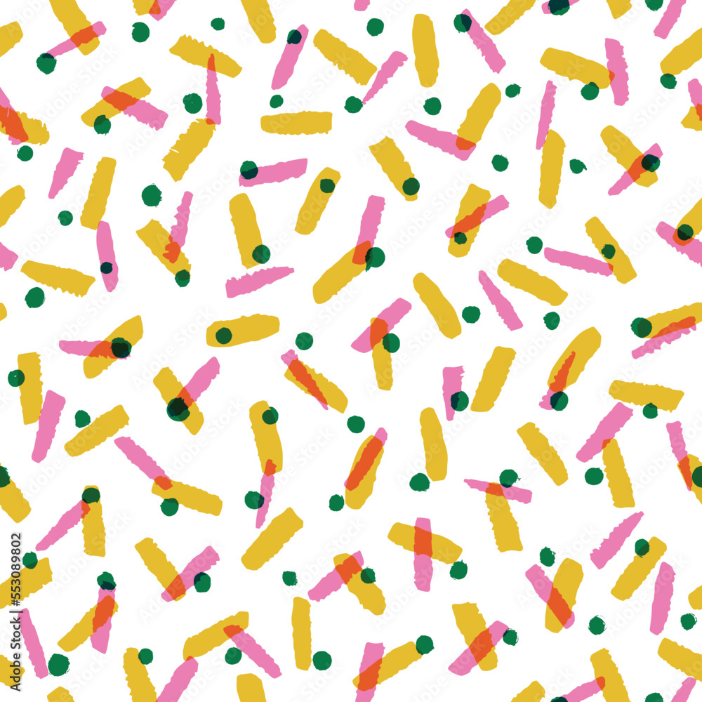Colorful abstract hand drawn seamless pattern Colorful abstract hand drawn seamless pattern