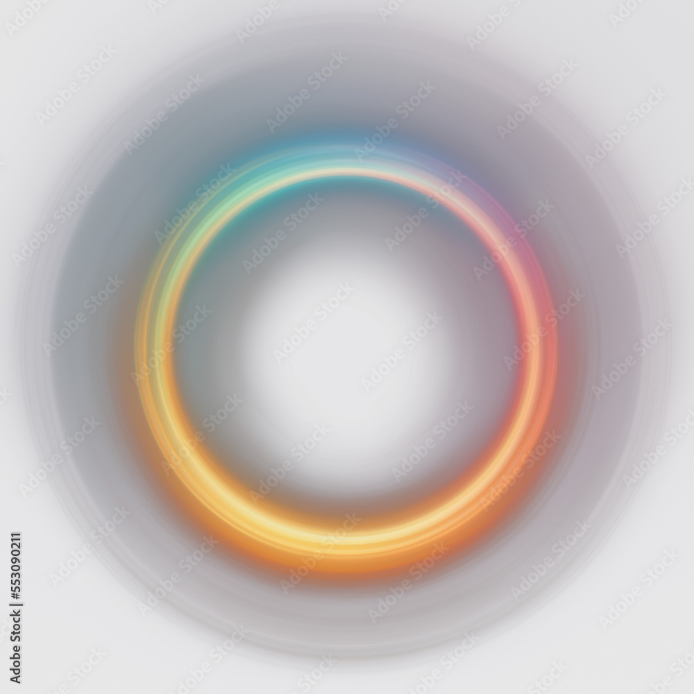 Fototapeta premium Colorful Glowing Rings