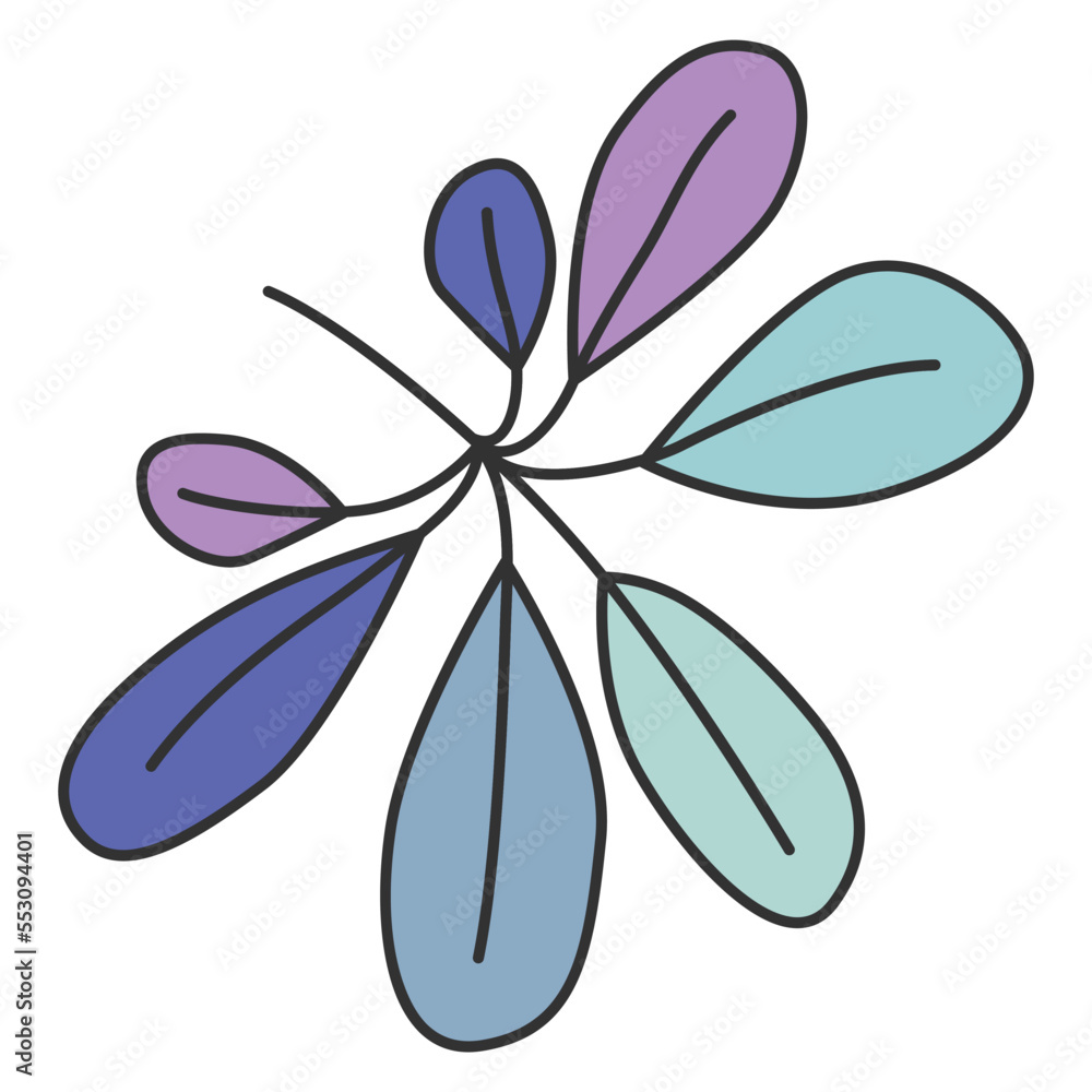 hand drawn shapes and floral leaf design elements. Exotic jungle leaves. Abstract contemporary modern trendy illustrations element icon hand drawn shapes and floral leaf design elements. Exotic jungle leaves. Abstract contemporary modern trendy illustrations element icon