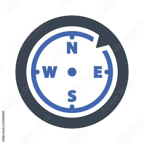 Navigation compass icon