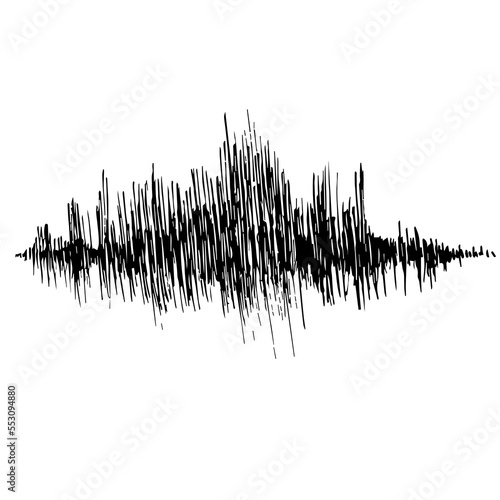 earthquake recording results, illustration and sketch