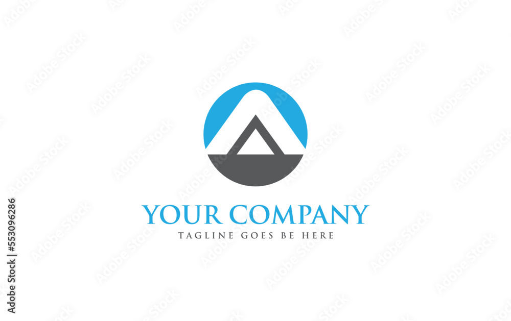 Circle brand logo icon and simple elegant flat symbol logo design vector brand icon letter A Circle brand logo icon and simple elegant flat symbol logo design vector brand icon letter A