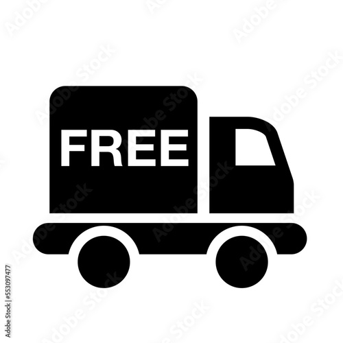 free shipping glyph icon
