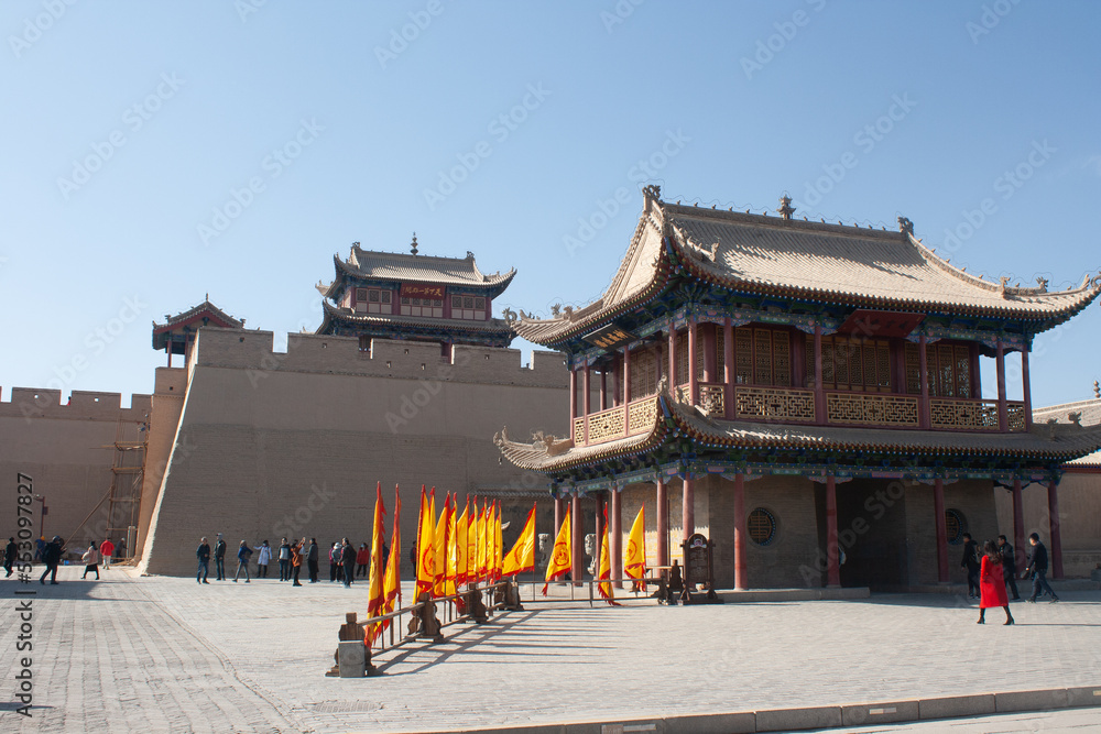 Jiayuguan pass in Gansu, China Jiayuguan pass in Gansu, China