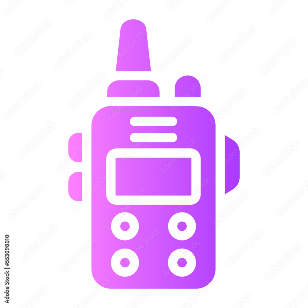 walkie talkie gradient icon walkie talkie gradient icon