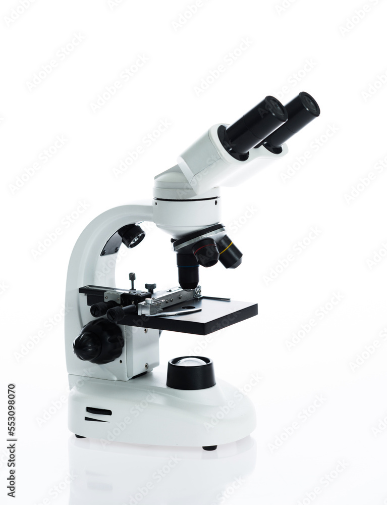 Microscope isolated on white background Microscope isolated on white background
