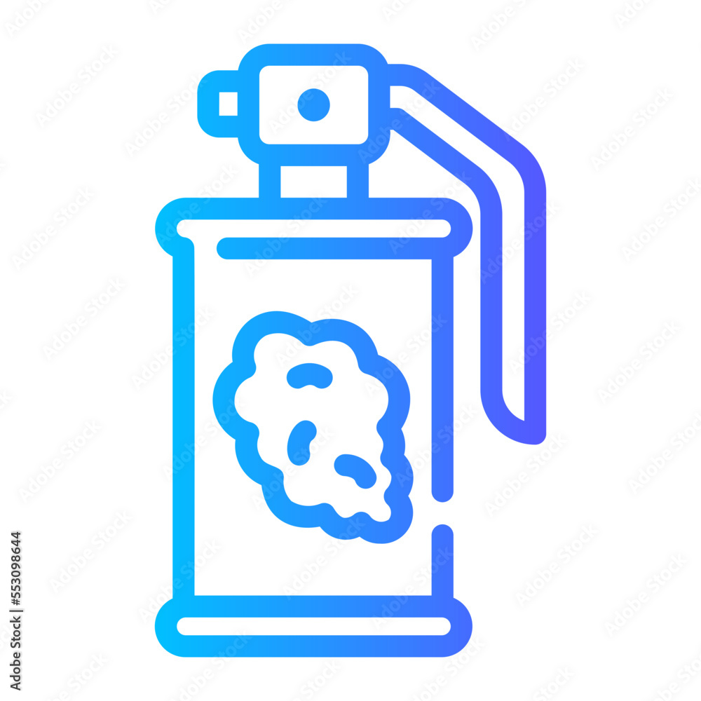 tear gas gradient icon tear gas gradient icon