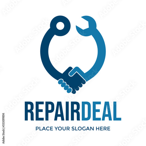Repair deal vector logo