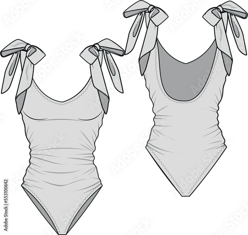 illustration of a body bow detail