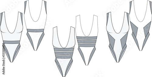 women swimsuits group design, 