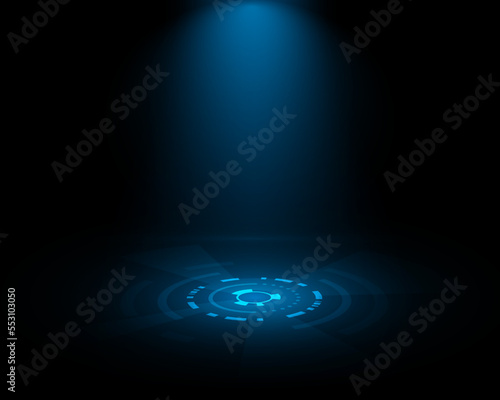 abstract blue light background technology design