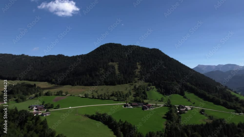 Pan of Bavarian alps. Beautiful mountain scenery overlooking a valley. Pan of Bavarian alps. Beautiful mountain scenery overlooking a valley.