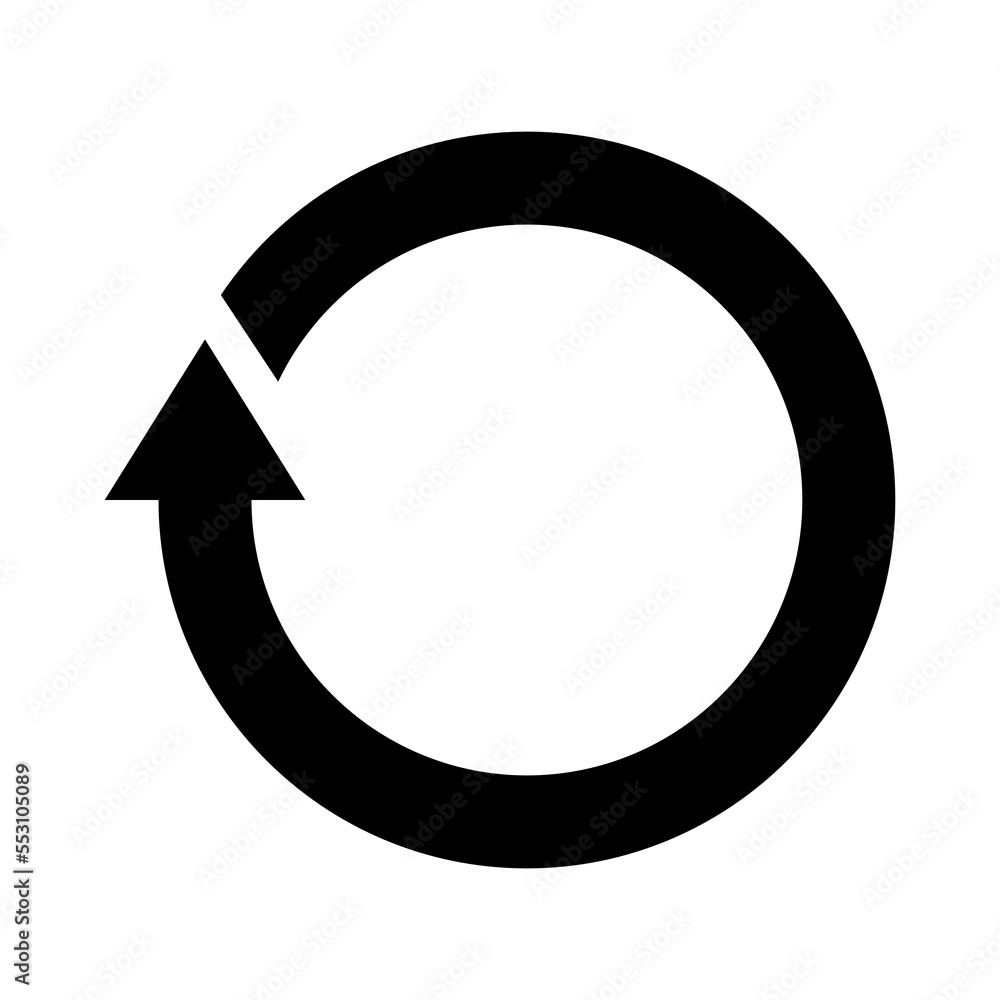Black Circle arrows isolate on transparent background. Black Circle arrows isolate on transparent background.