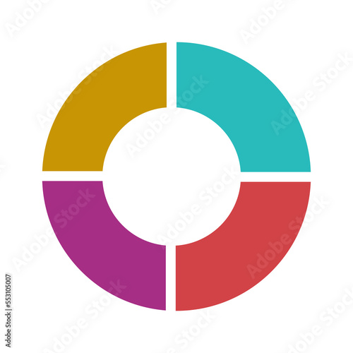Free Download Colorful Circle graph icon isolate on transparent background. - GFXLoad