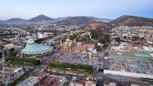 Obraz na płótnie Aerial view of Basilica of Our Lady of Guadalupe