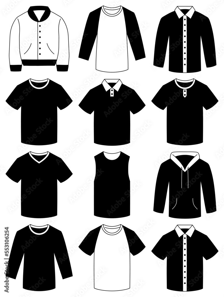 Clothes element design. Clothes icon set. Clothes element design. Clothes icon set.