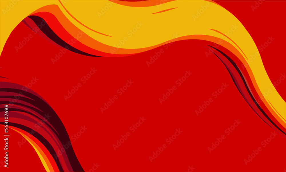 Vector abstract chinese new year red, yellow and orange wave background Vector abstract chinese new year red, yellow and orange wave background